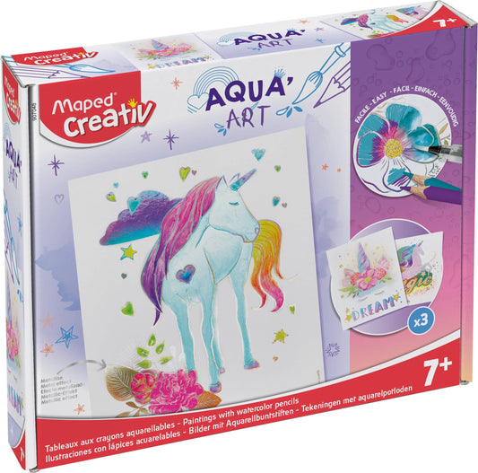Creativ Aqua'Art Unicorn Metallized Watercolor Kit | Janod