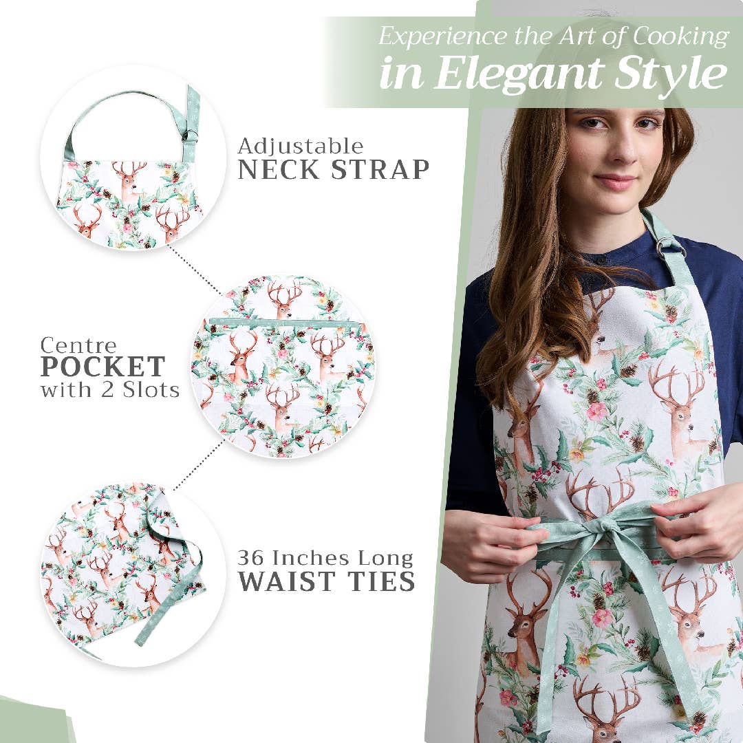 X-Mas Cotton Apron | Maison d'Hermine