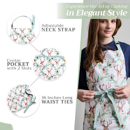 X-Mas Cotton Apron | Maison d'Hermine