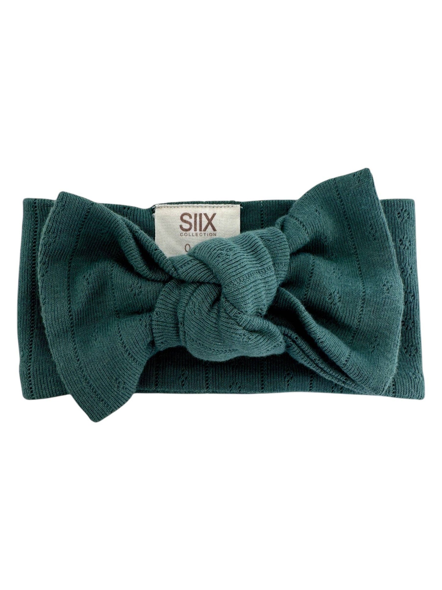Pine Organic Pointelle Bow | Siix Collection