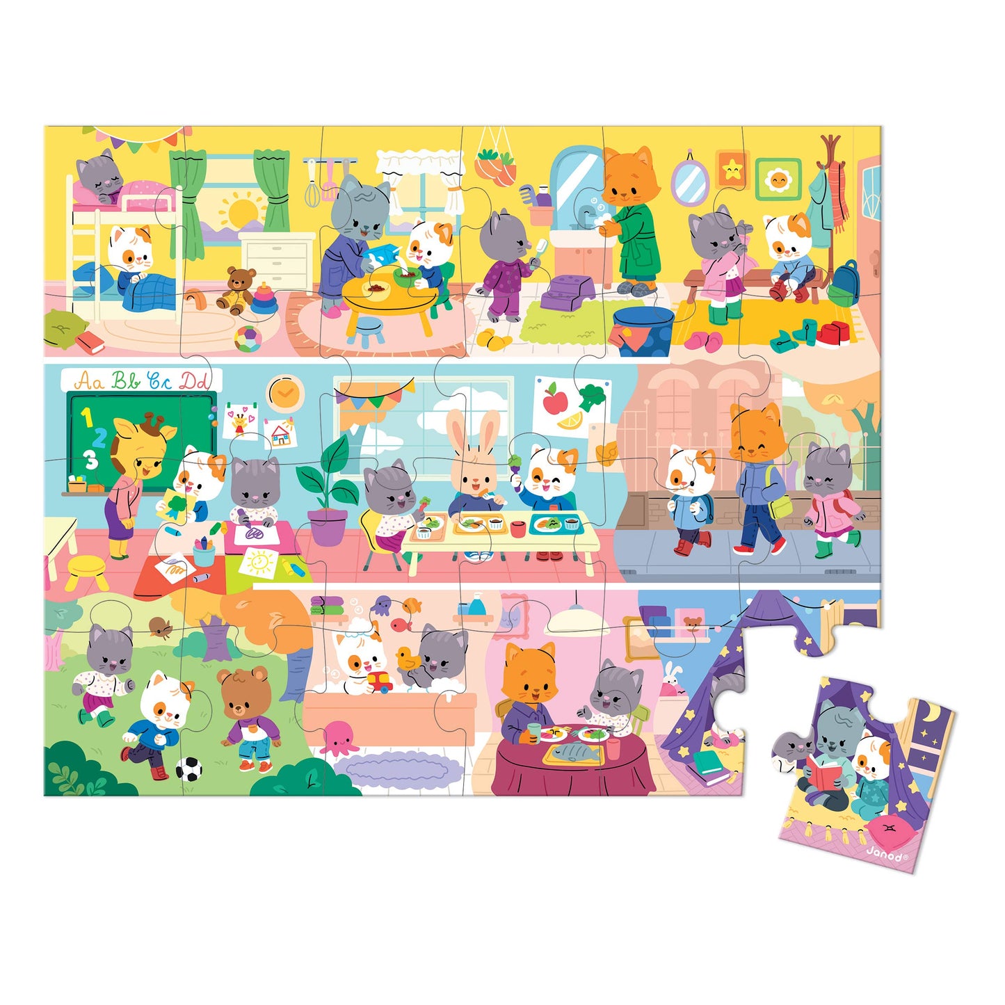 Daily Rituals Suitcase Puzzle - 24 Pieces | Janod