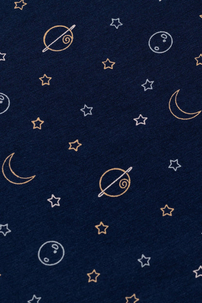 Navy Outerspace Romper | Monica + Andy