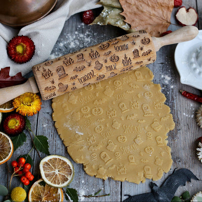 Spooky Halloween Embossing Rolling Pin | Boon Homeware