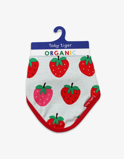 Stawberry Dribble Bib | Toby Tiger Organic