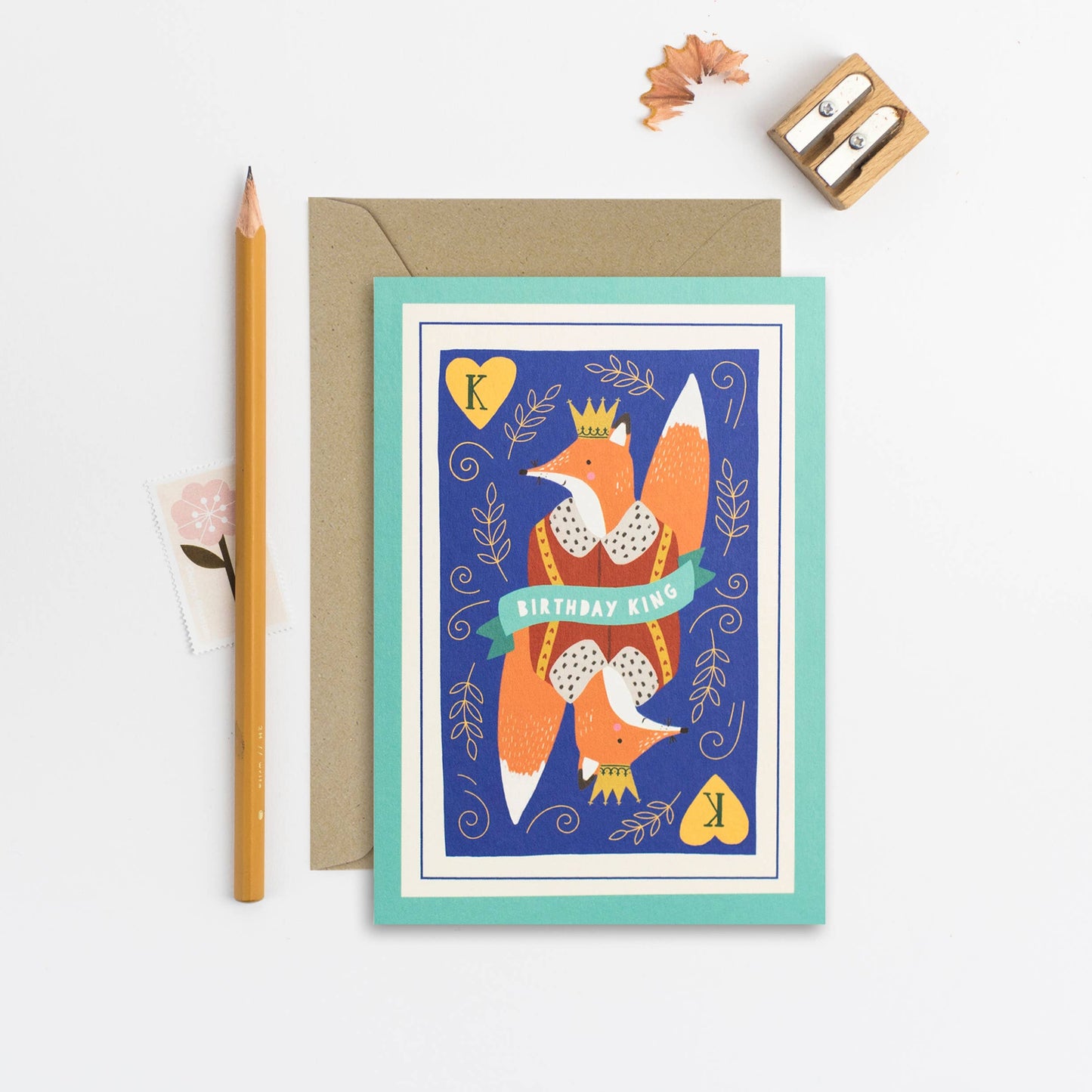 Fox King Birthday Card | Mifkins