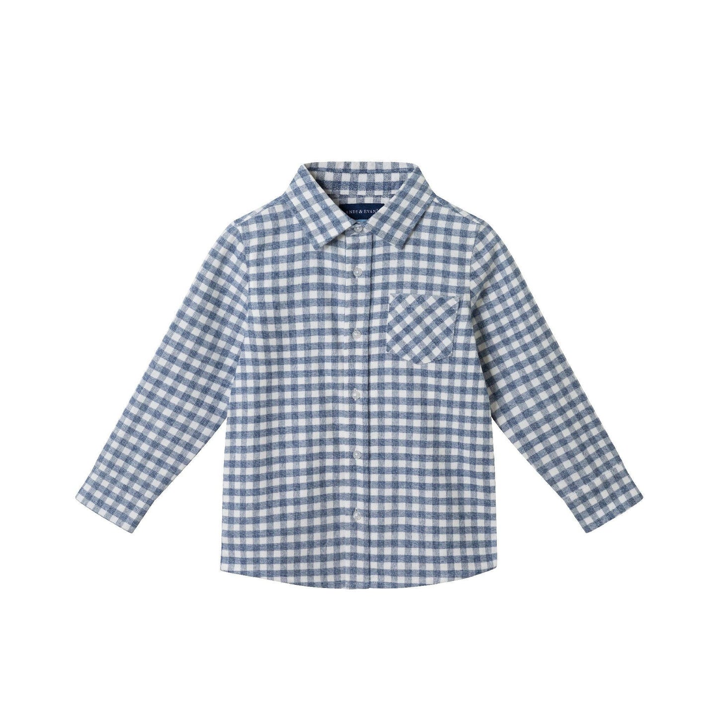 Kids Buttondown Denim Jogger Set | Andy & Evan