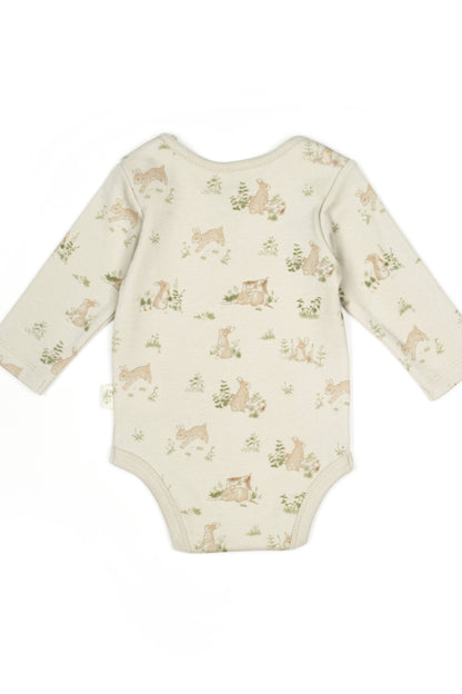 Organic Cotton Bunny Long Sleeve Bodysuit | Honey and Hive