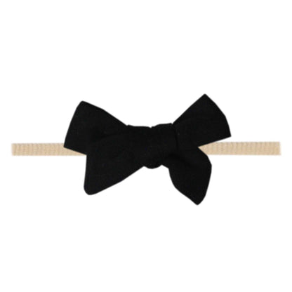 Midnight Classic Baby Bow | Copper Pearl