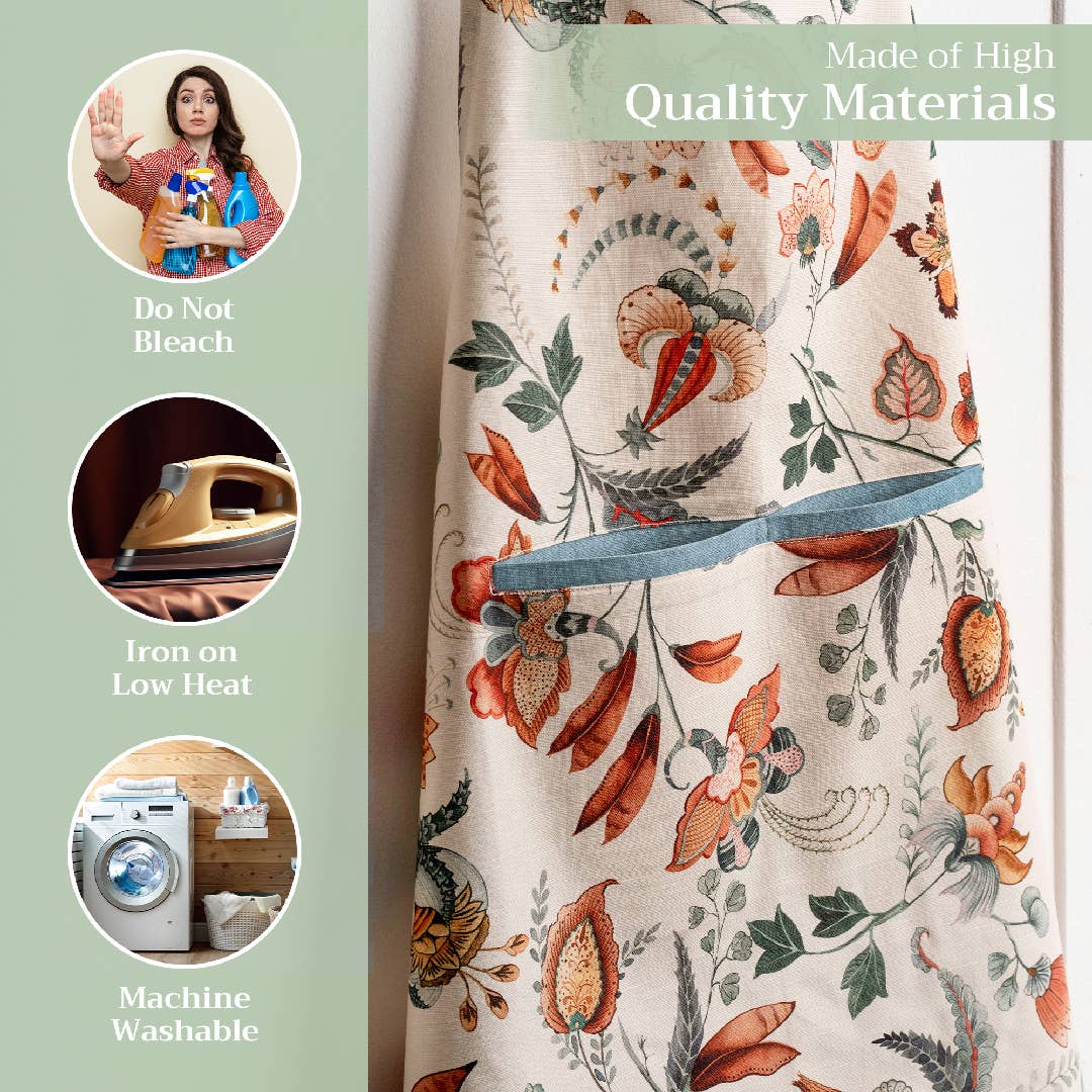 Dalida Cotton Apron | Maison d'Hermine