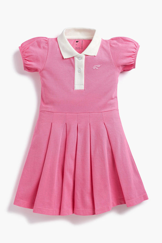 Hot Pink Polo Dress | Monica + Andy
