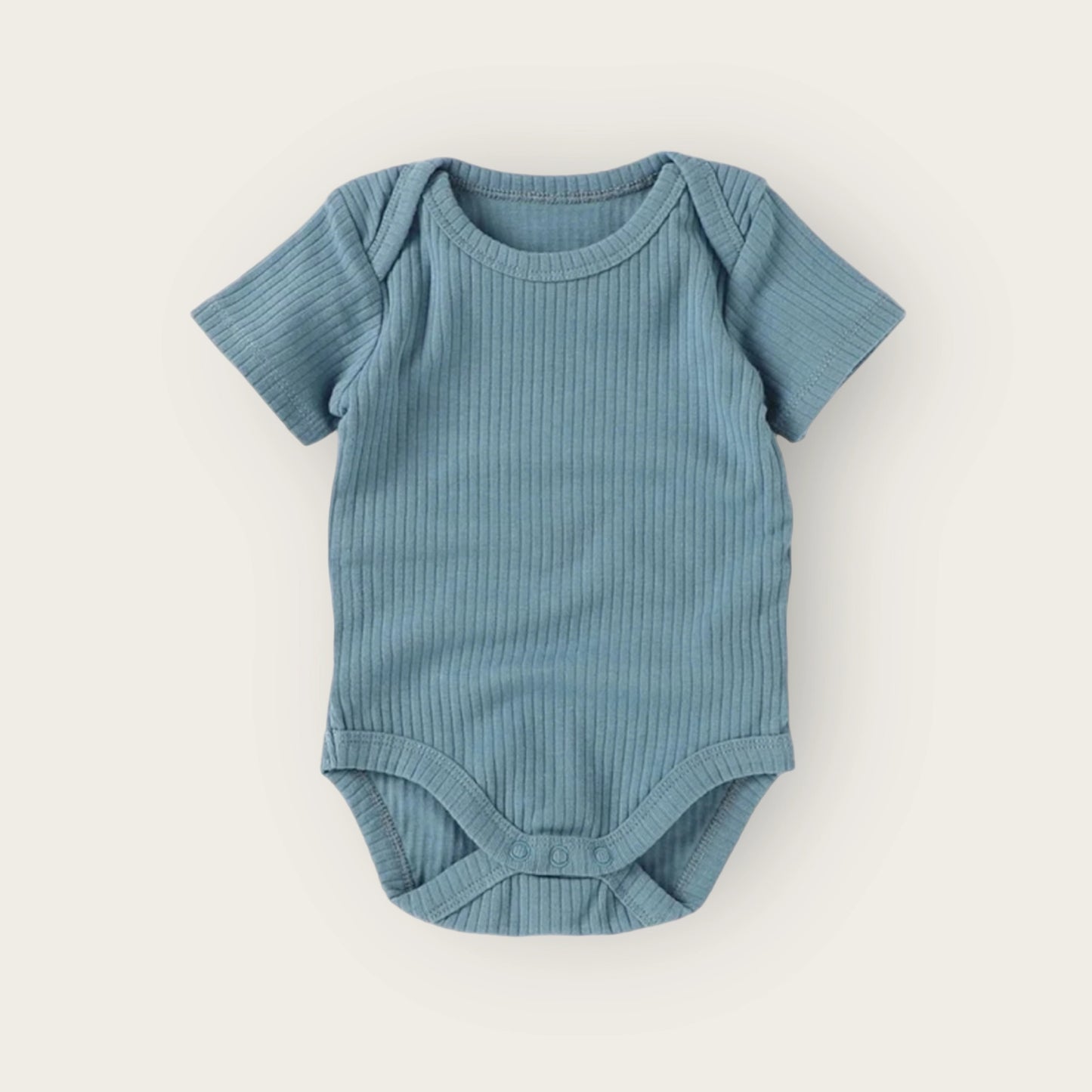 Organic Short Sleeve Ribbed Bodysuits (Various Colors) | Little Organic Co.