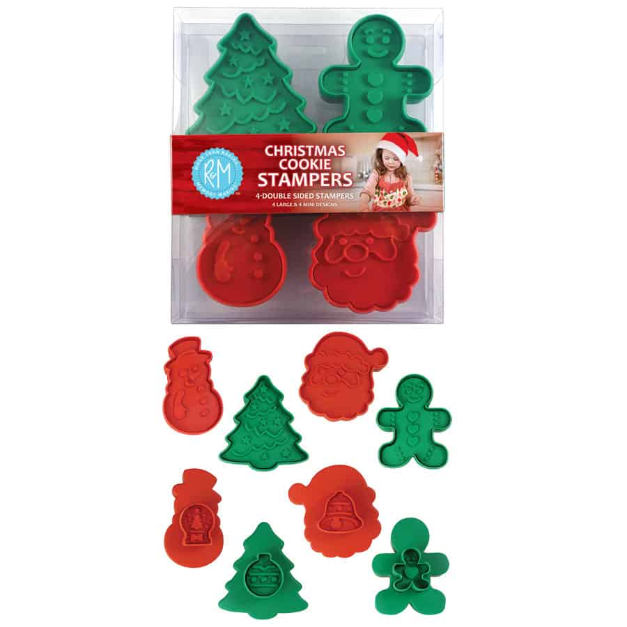 Christmas Cookie Stamps Double Sided S/4 | R&M International