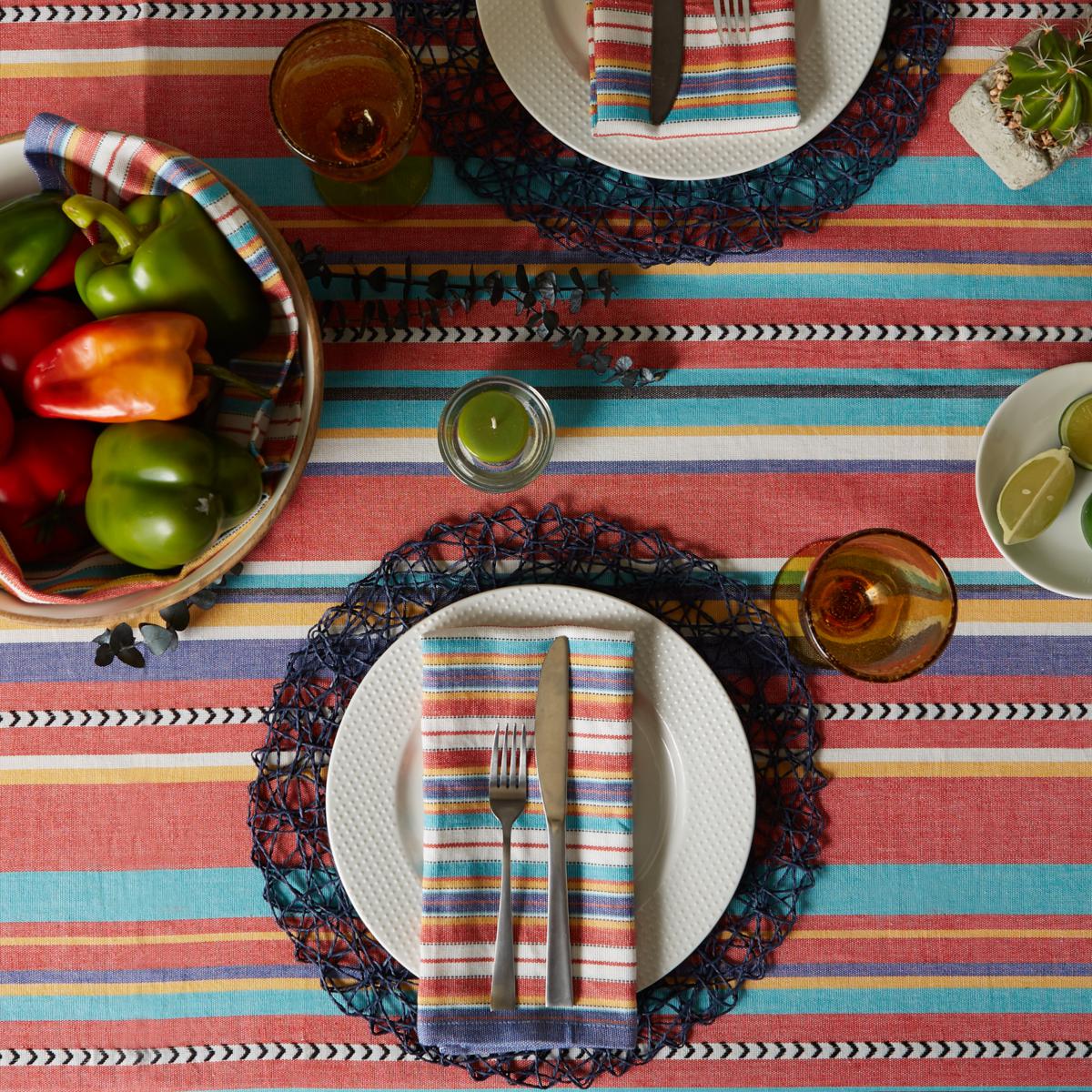 Verano Stripe Tablecloth | DII
