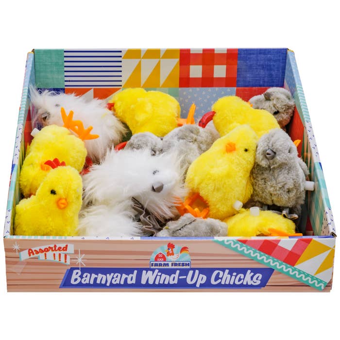 Farm Fresh Barnyard Wind-Up Chicks | Toysmith