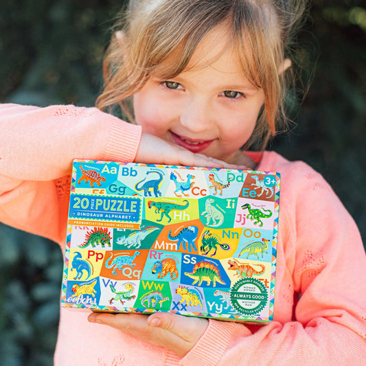 Dinosaur Alphabet Puzzle - 20 Piece | Eeboo