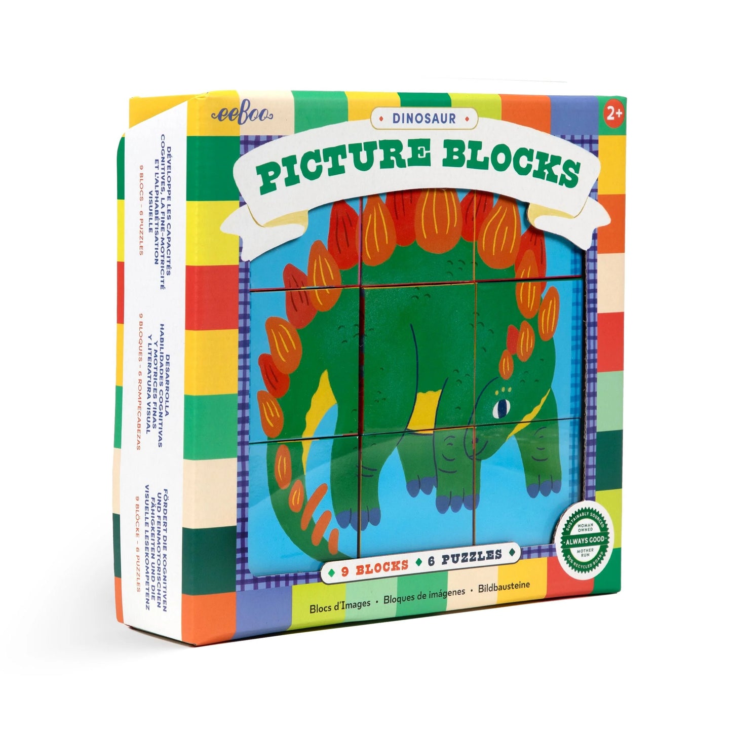Dinosaur Picture Blocks | Eeboo