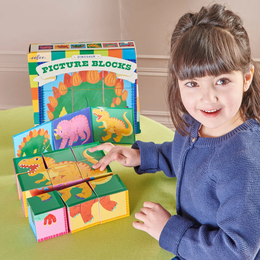 Dinosaur Picture Blocks | Eeboo
