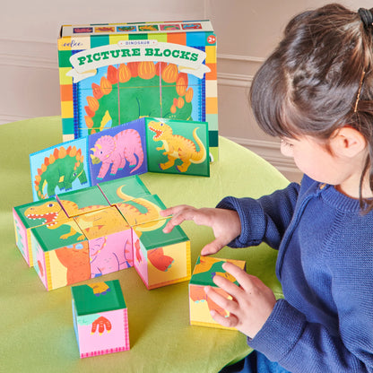 Dinosaur Picture Blocks | Eeboo