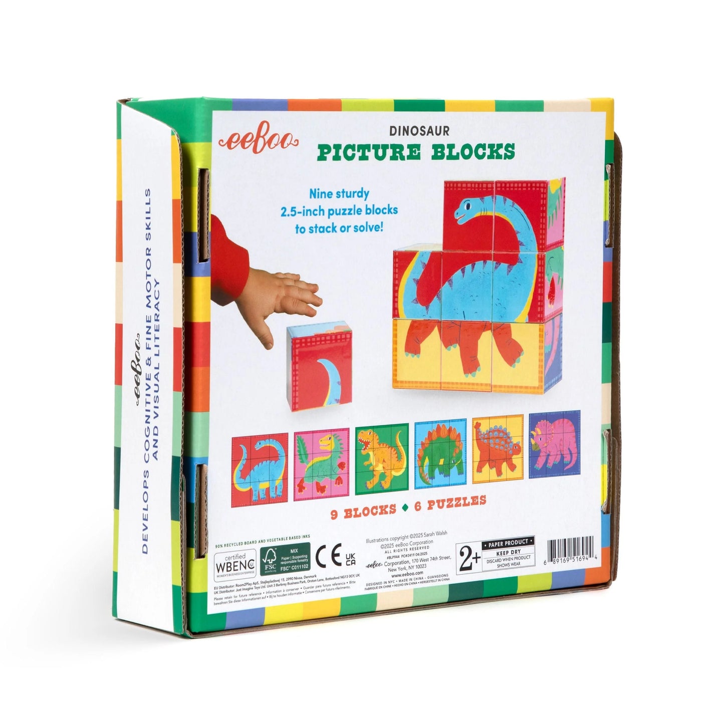 Dinosaur Picture Blocks | Eeboo
