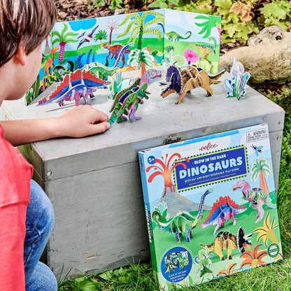 Dino 3D Glow in the Dark Building Set | Eeboo