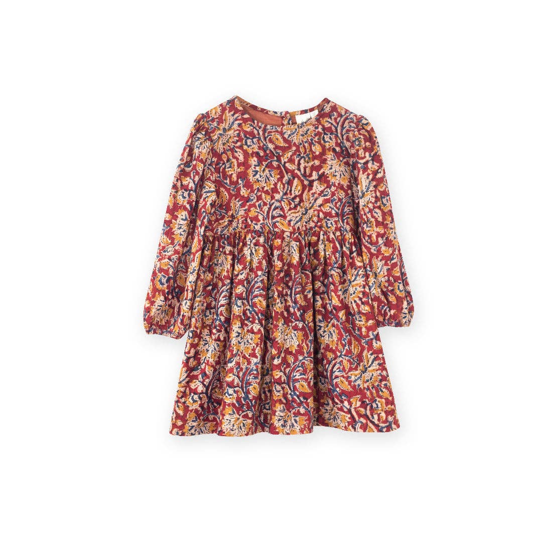 Phoebe Dress - Jaipur Print Red | Beet World