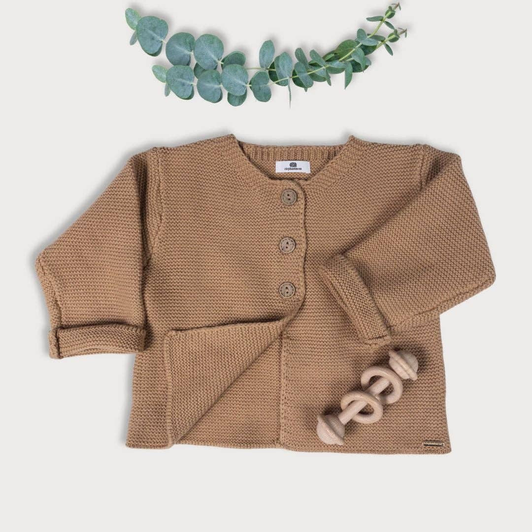 Mustard Powder Knit Jacket | Elephant Mom