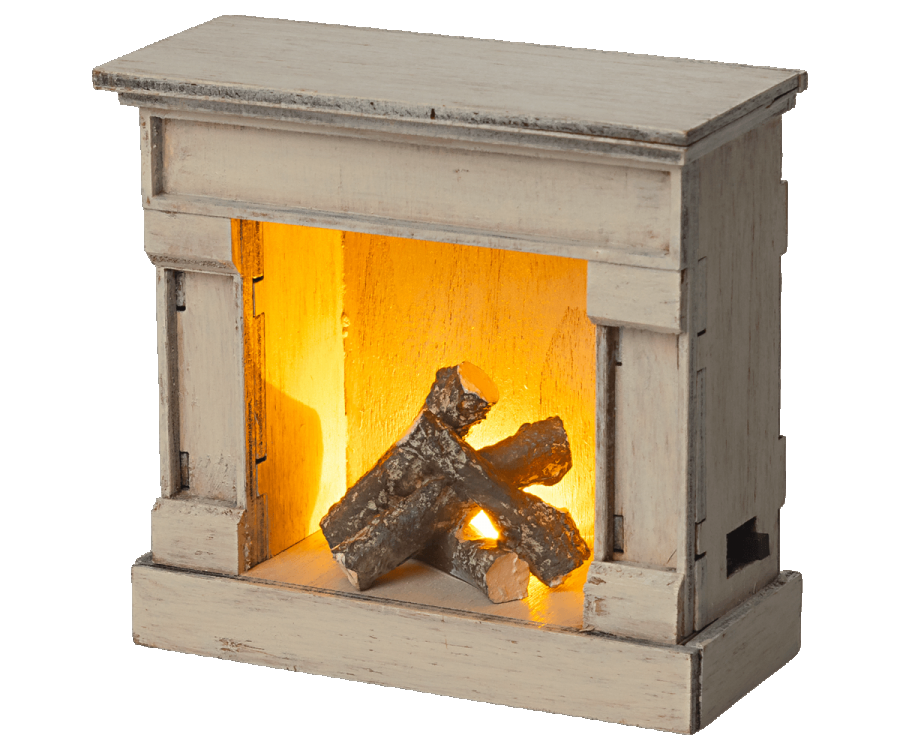 Fireplace (Vintage Blue and Off White) | Maileg