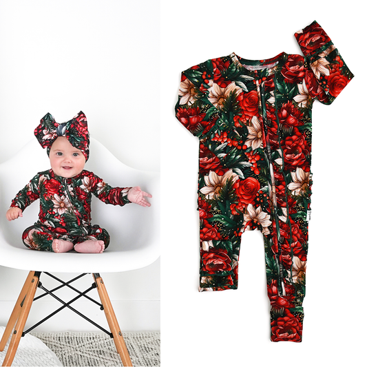 Gloria Ruffle Bamboo Romper | Gigi & Max