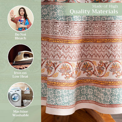 Nila Cotton Tablecloth (Various Sizes) | Maison d'Hermine