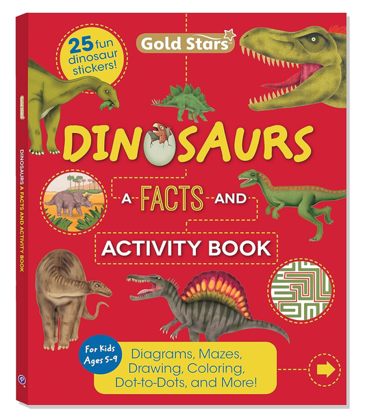 Dinosaur Facts and Activity Book with Stickers for Kids | Cottage Door Press