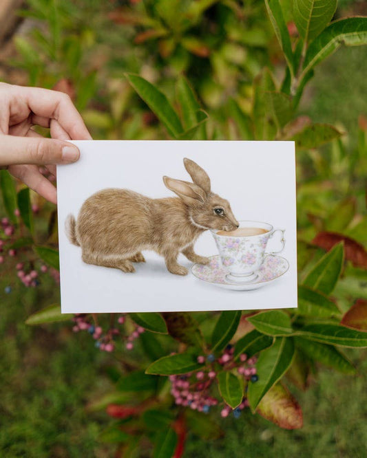 "Tea with Peter Rabbit" Blank Card | Ripples Greeting Cards