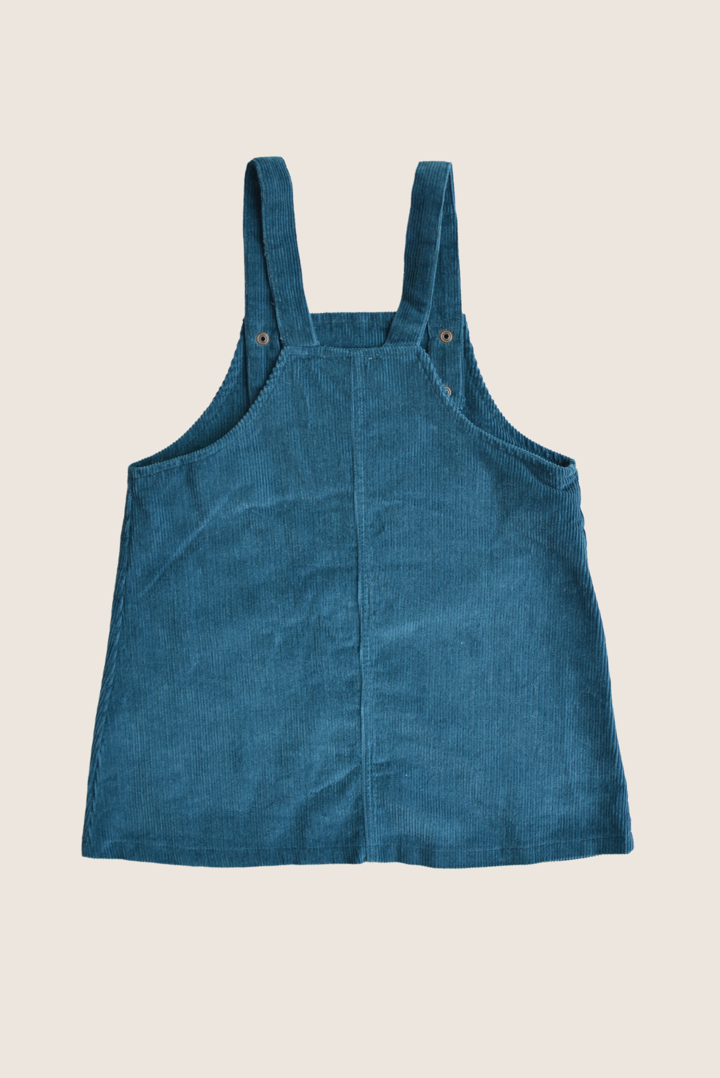 Embroidered Blue Corduroy Dress | Eli & Nev
