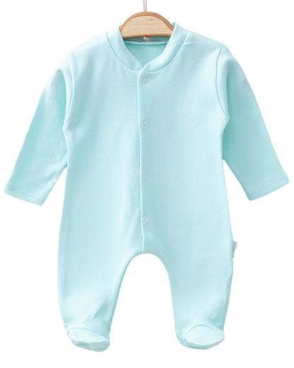 Mint Organic Cotton Footie | Himmelberg Baby