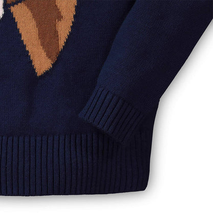 Navy Horse Intarsia Pullover Sweater | Hope & Henry