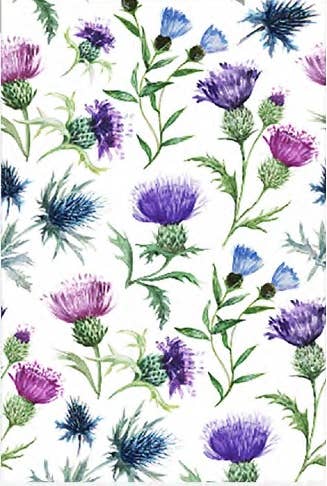 Thistles Cotton Tea Towel | Samuel Lamont