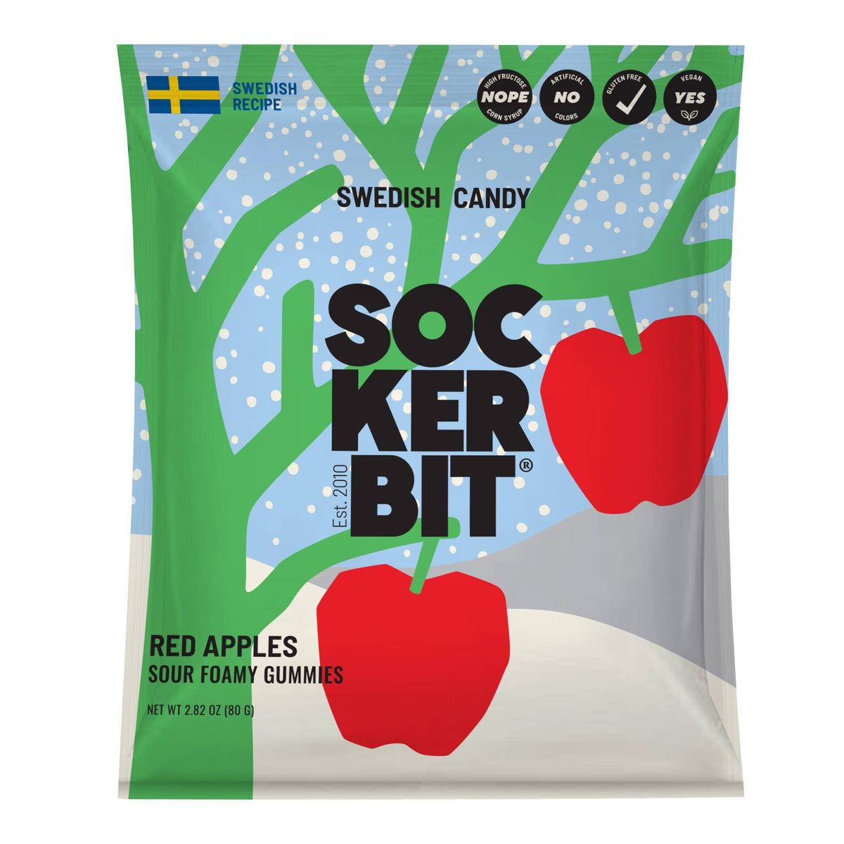 Fizzy Frosted Apples | Sockerbit