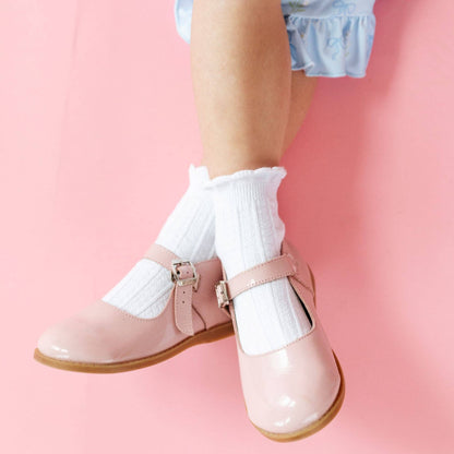 White Frill Midi Socks | Little Stocking Co.