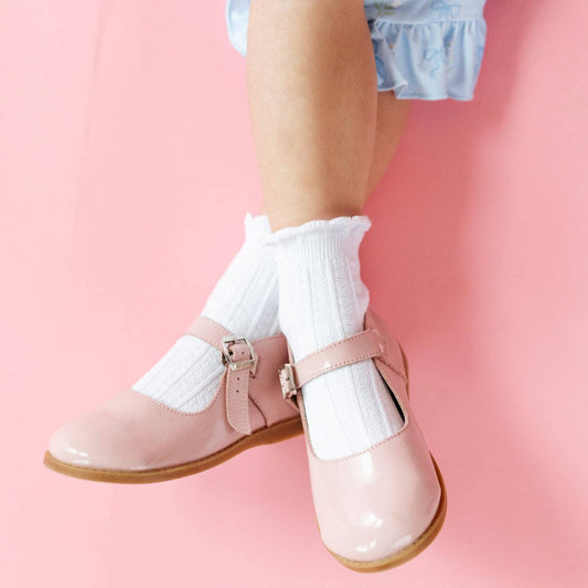 White Frill Midi Socks | Little Stocking Co.