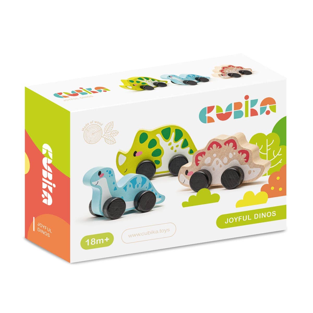 Cubika Wooden Toy Set Joyful Dinos | Toysmith