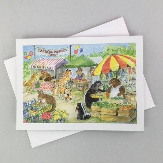 Farmer's Market Notecard | Woodfield Press