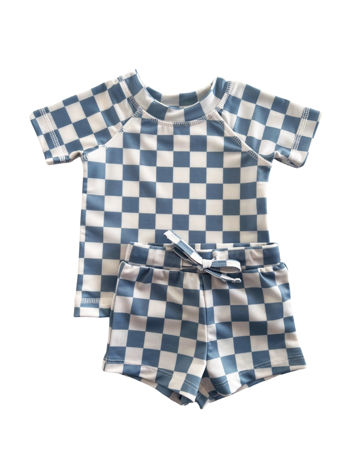 Blueberry Muffin Checkerboard Rashguard Set UPF 50+ | SIIX