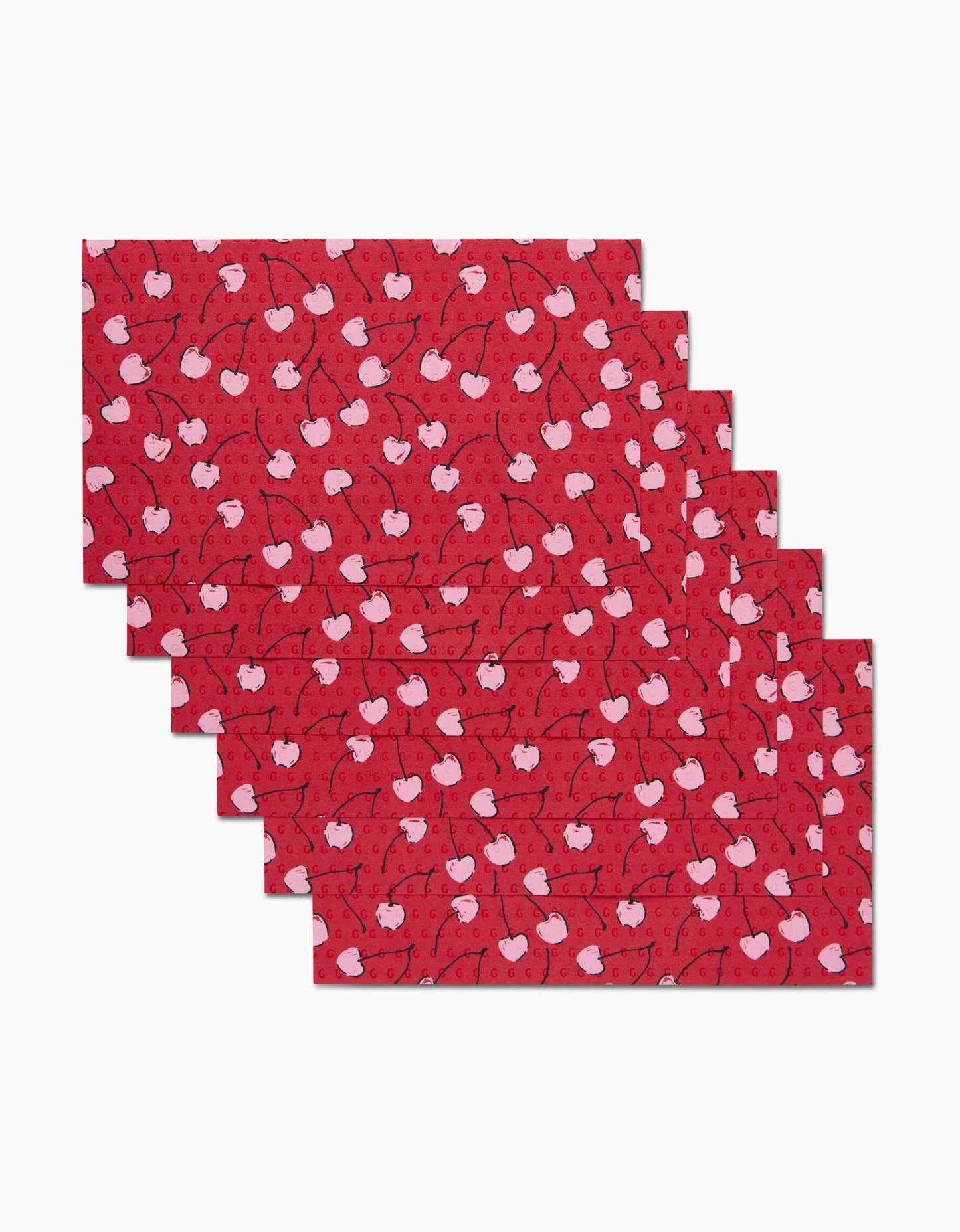 Valentines Fruit Cherry Not Paper Towel Set | Geometry