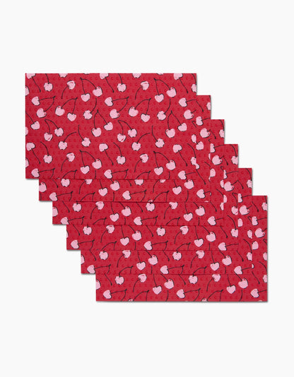Valentines Fruit Cherry Not Paper Towel Set | Geometry
