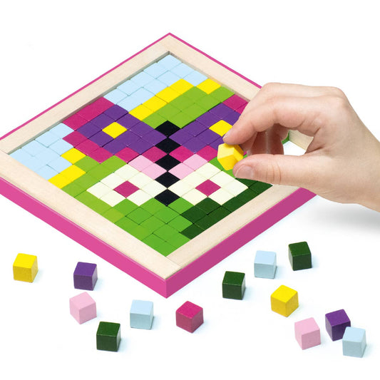 Cubika Wooden Pixel Magic Mosaic | Toysmith