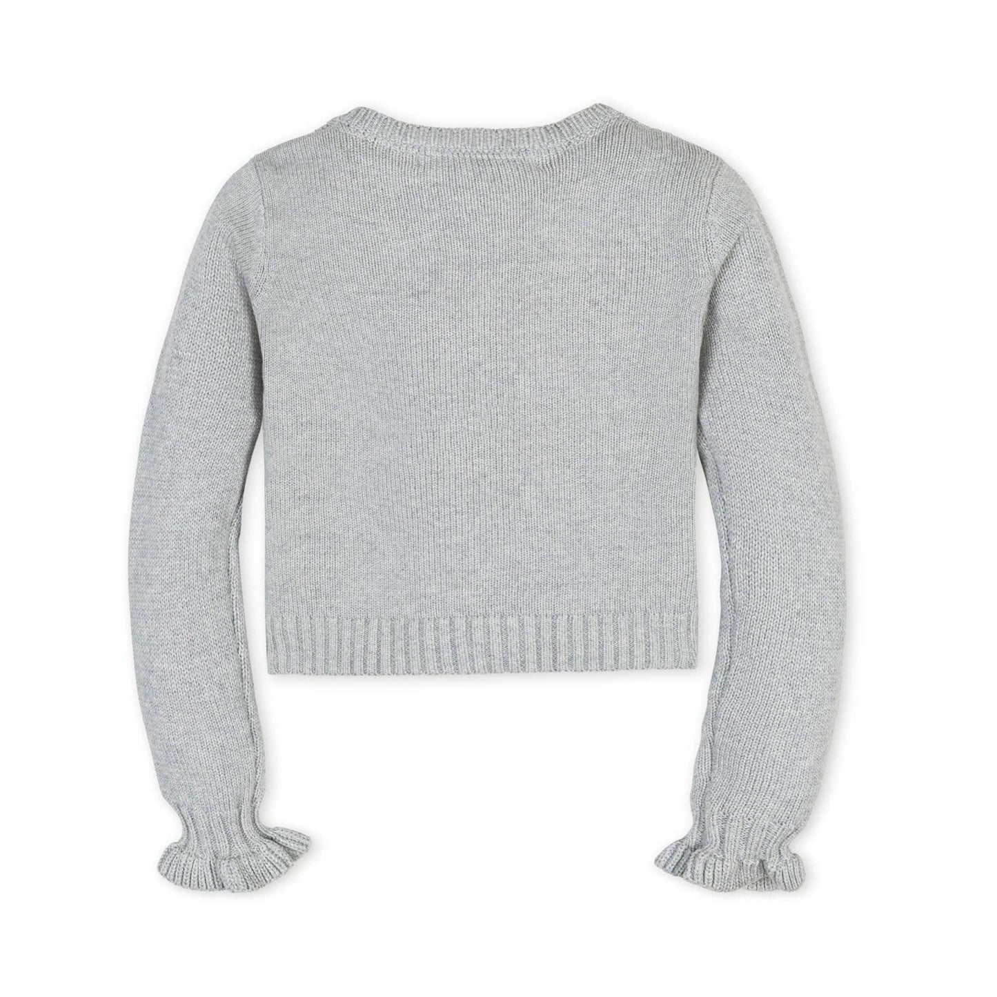 Organic Ruffle Cuff Cable Cardigan | Hope & Henry