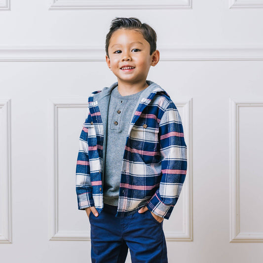 Hooded Flannel Shirt Jacket | Hope & Henry