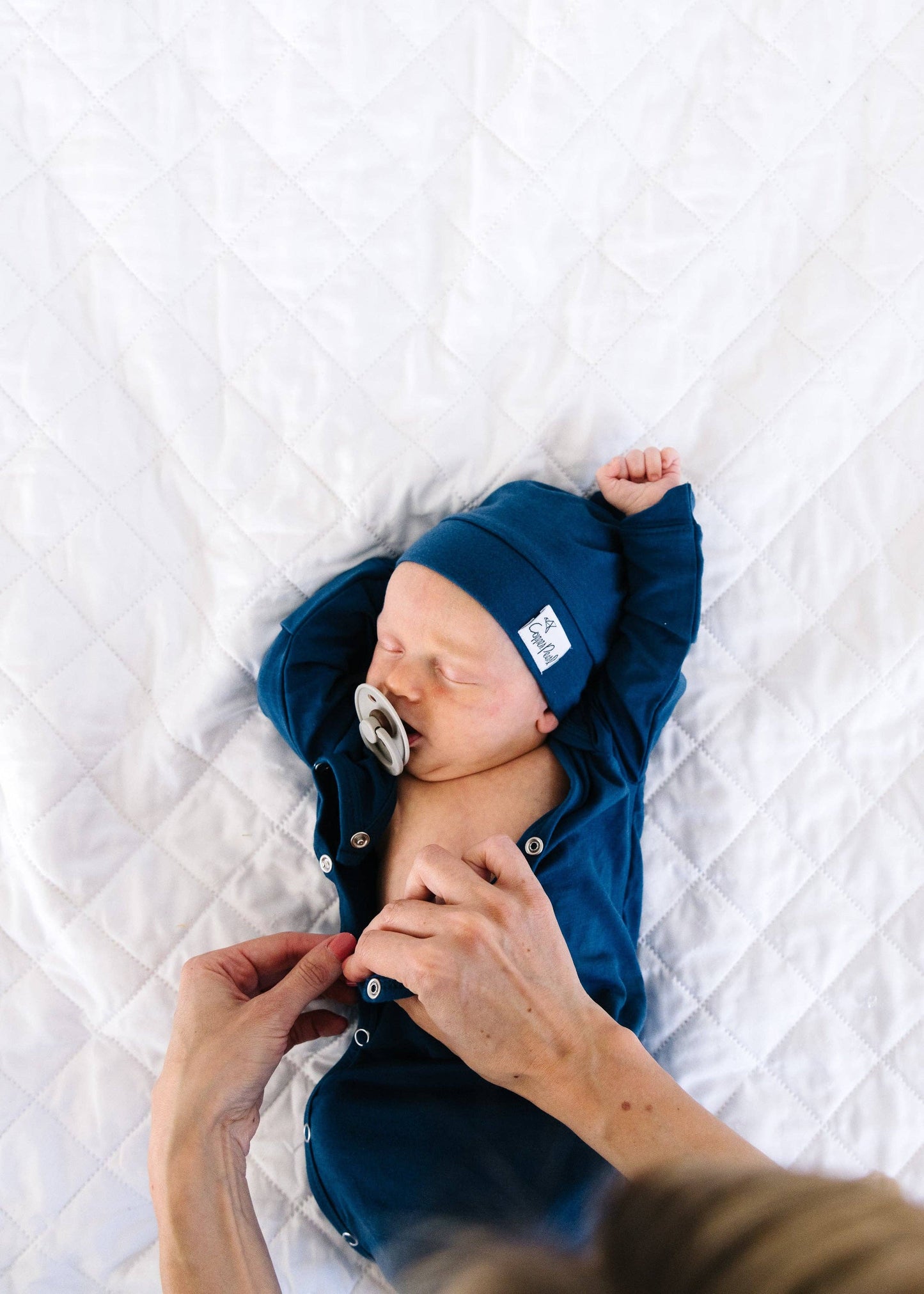 River Newborn Knotted Gown | Copper Pearl