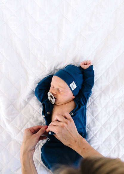 River Newborn Knotted Gown | Copper Pearl