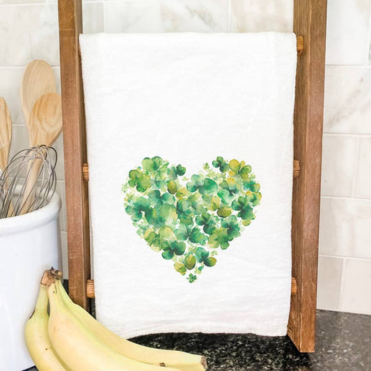 Clover Heart Towel | Indigo Tangerine