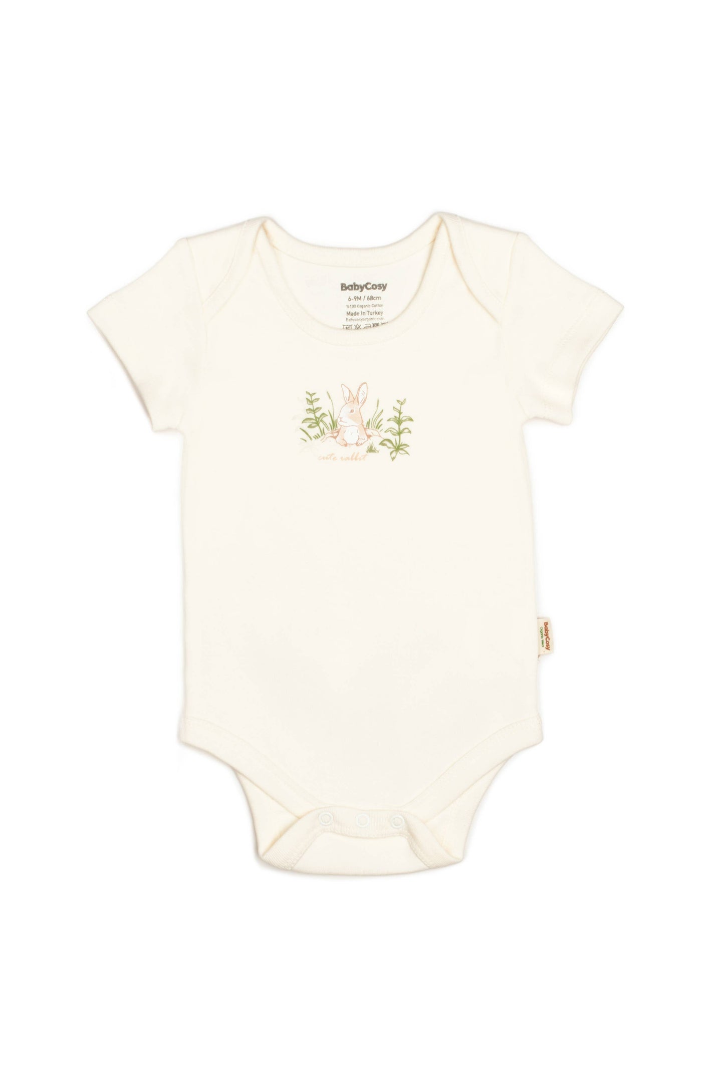 Ecru Bunny Bodysuit 100% Organic Cotton | Honey and Hive